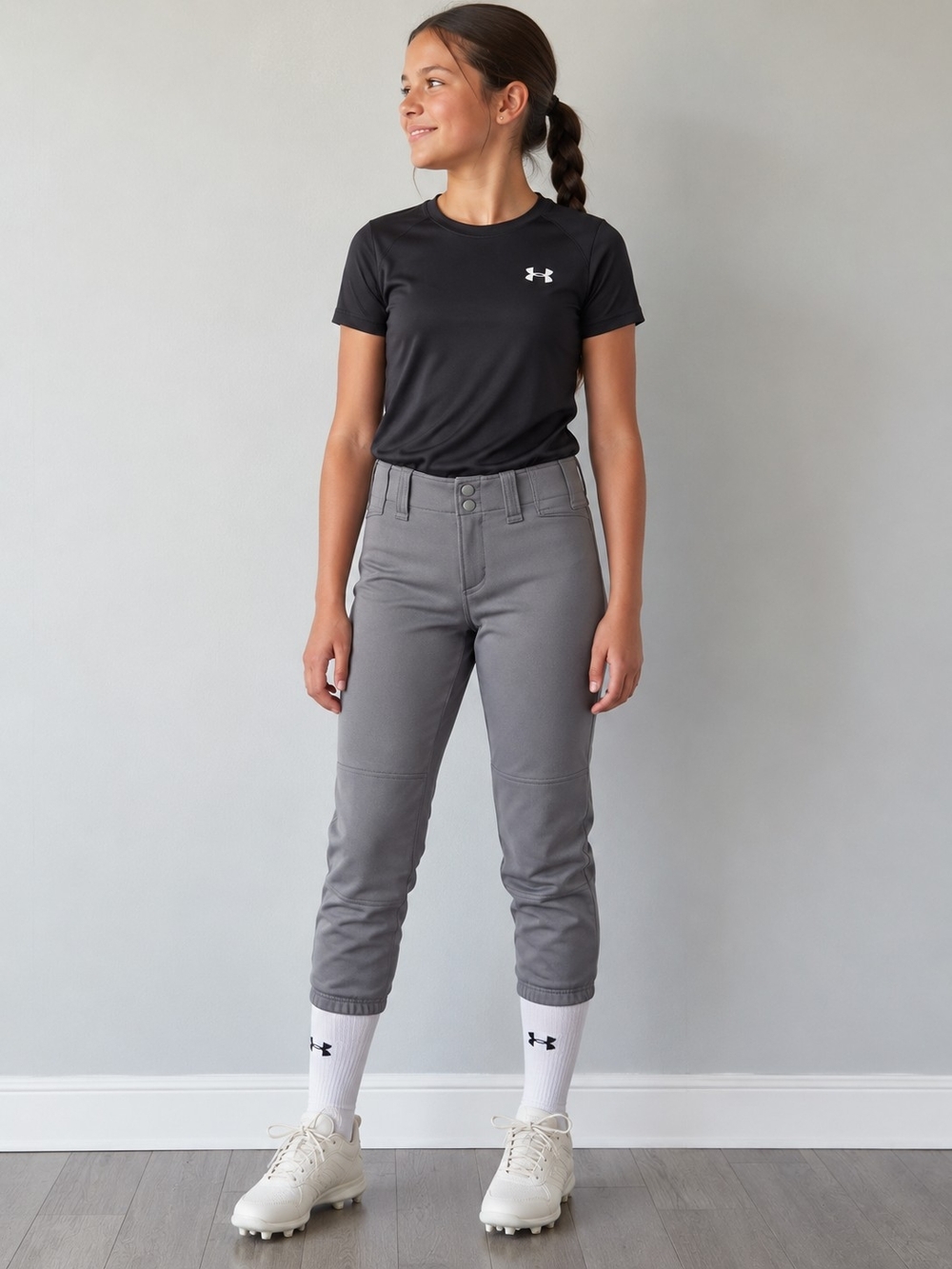 Mizuno Gray Athletic Performance Softball Pants